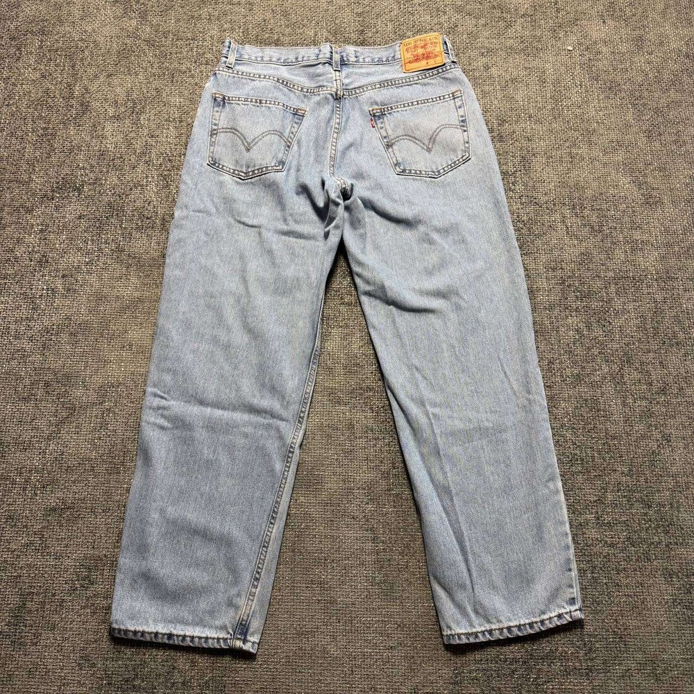 Levi's 550 Relaxed Fit Jeans Mens 34x30 Light Wash Blue 90s Vintage